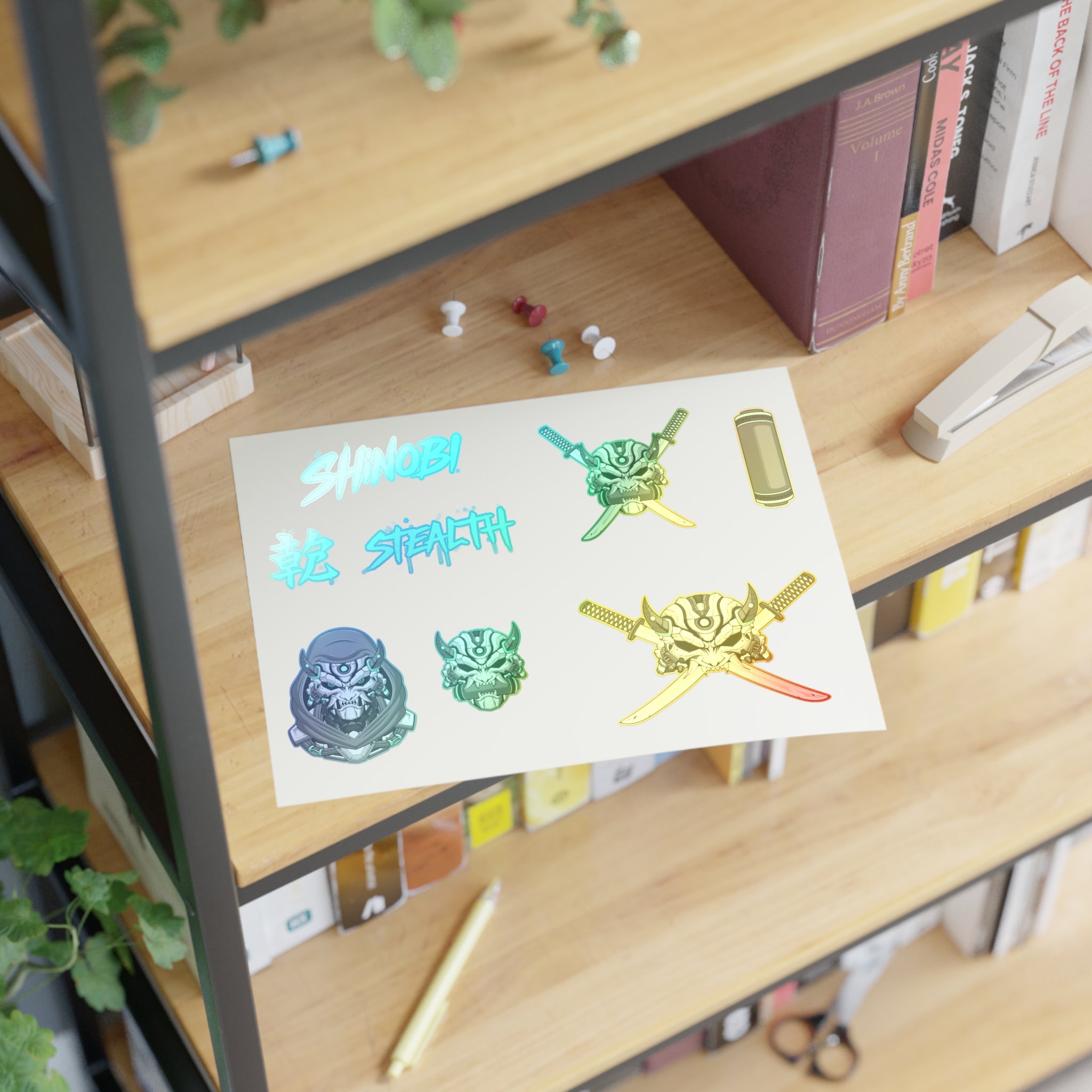 Shinobi Cyborg Ninja Sticker Set