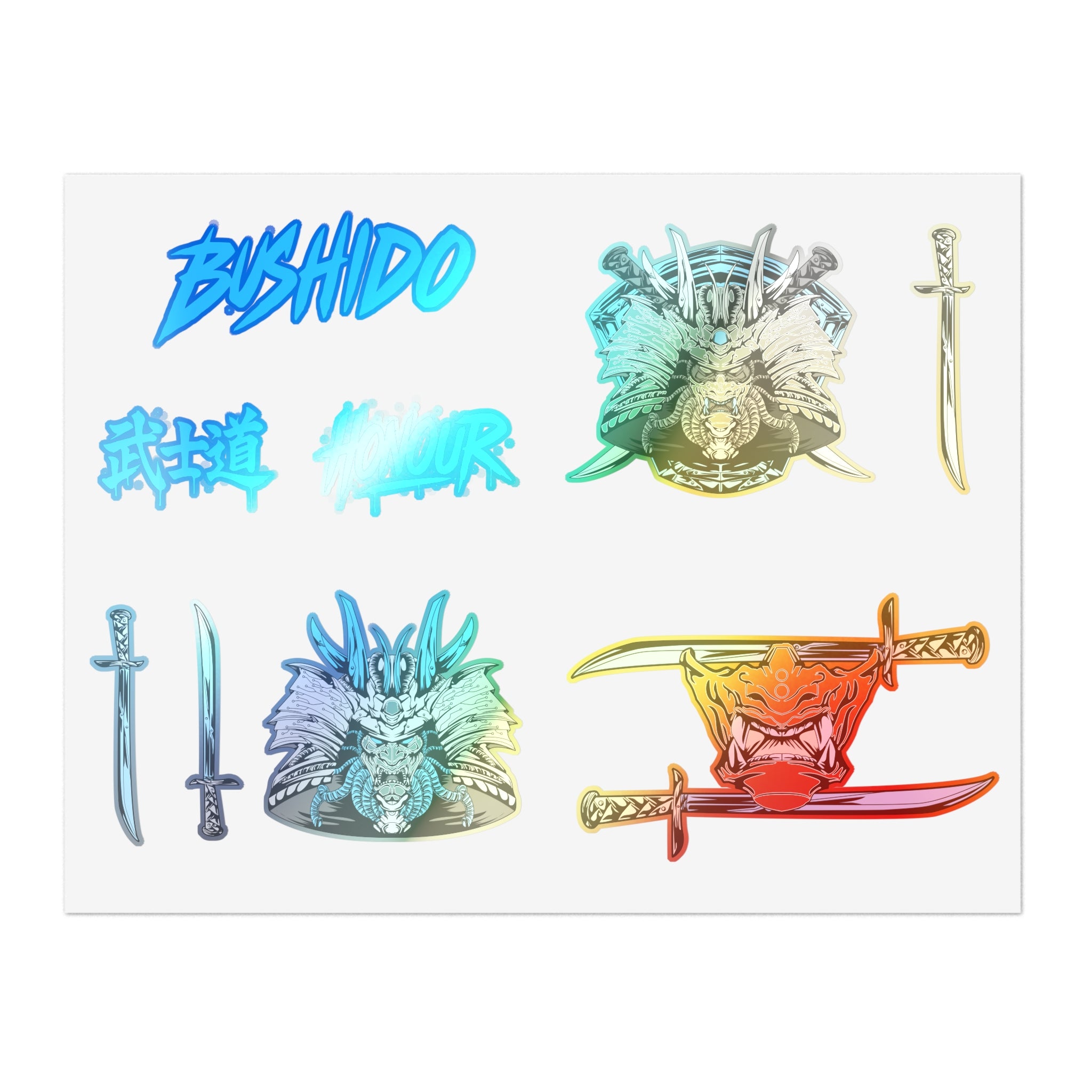 Bushidō Samurai Sticker Sheet