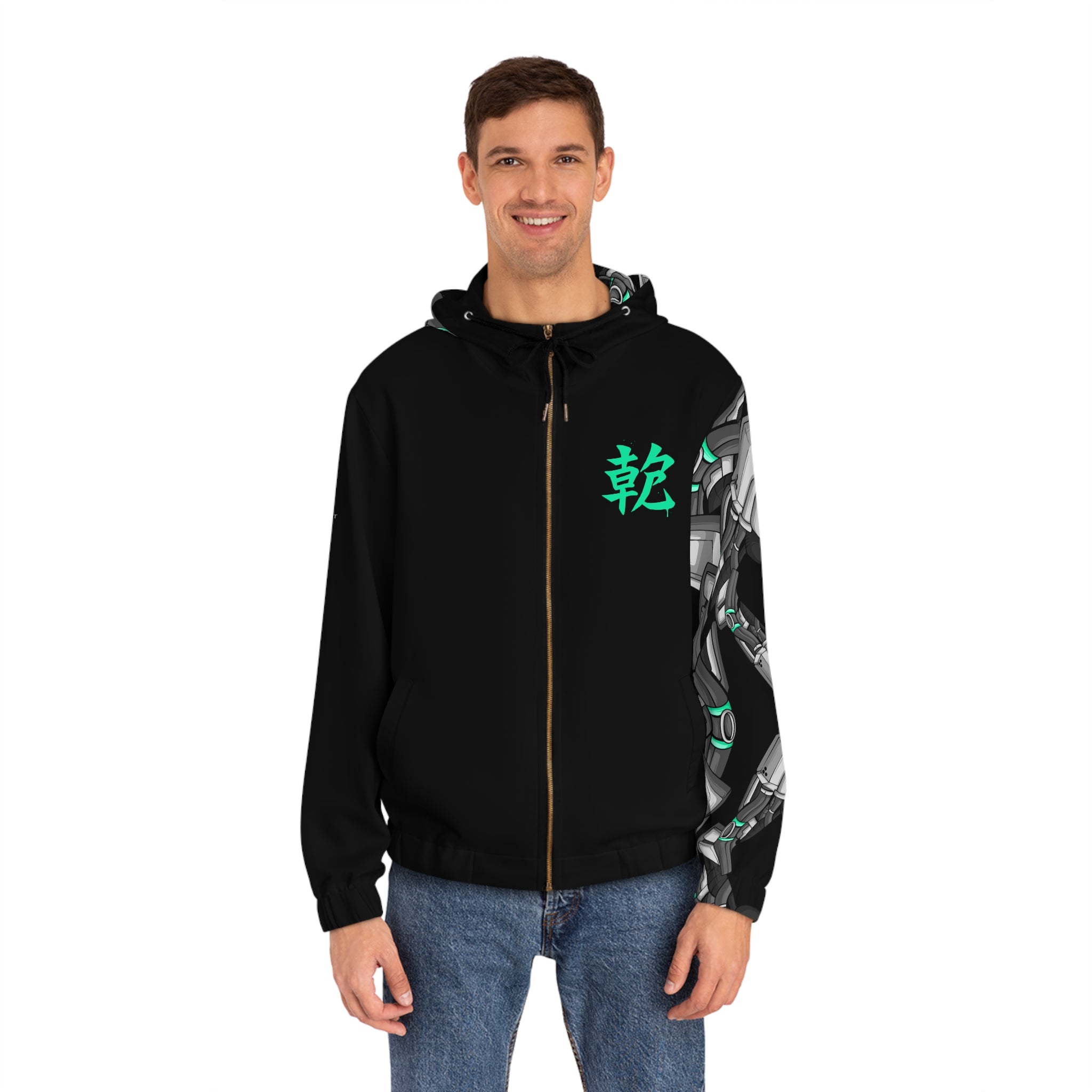 SHINOBI Graffiti Mecha Zip Hoodie