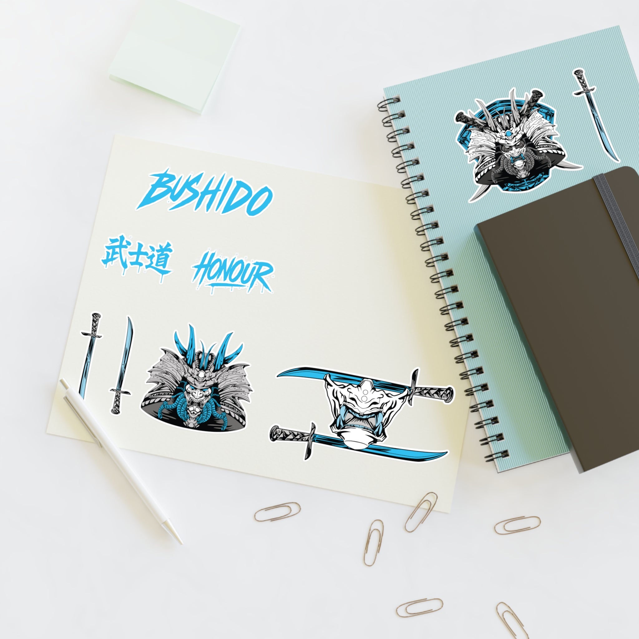 Bushidō Samurai Sticker Sheet