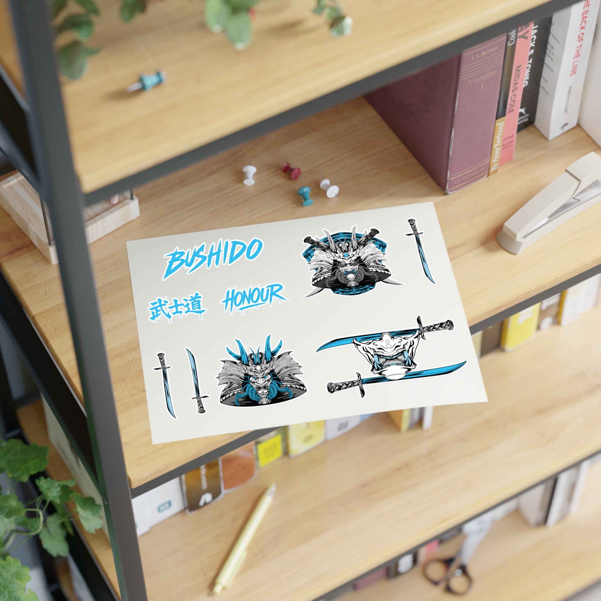 Bushidō Samurai Sticker Sheet