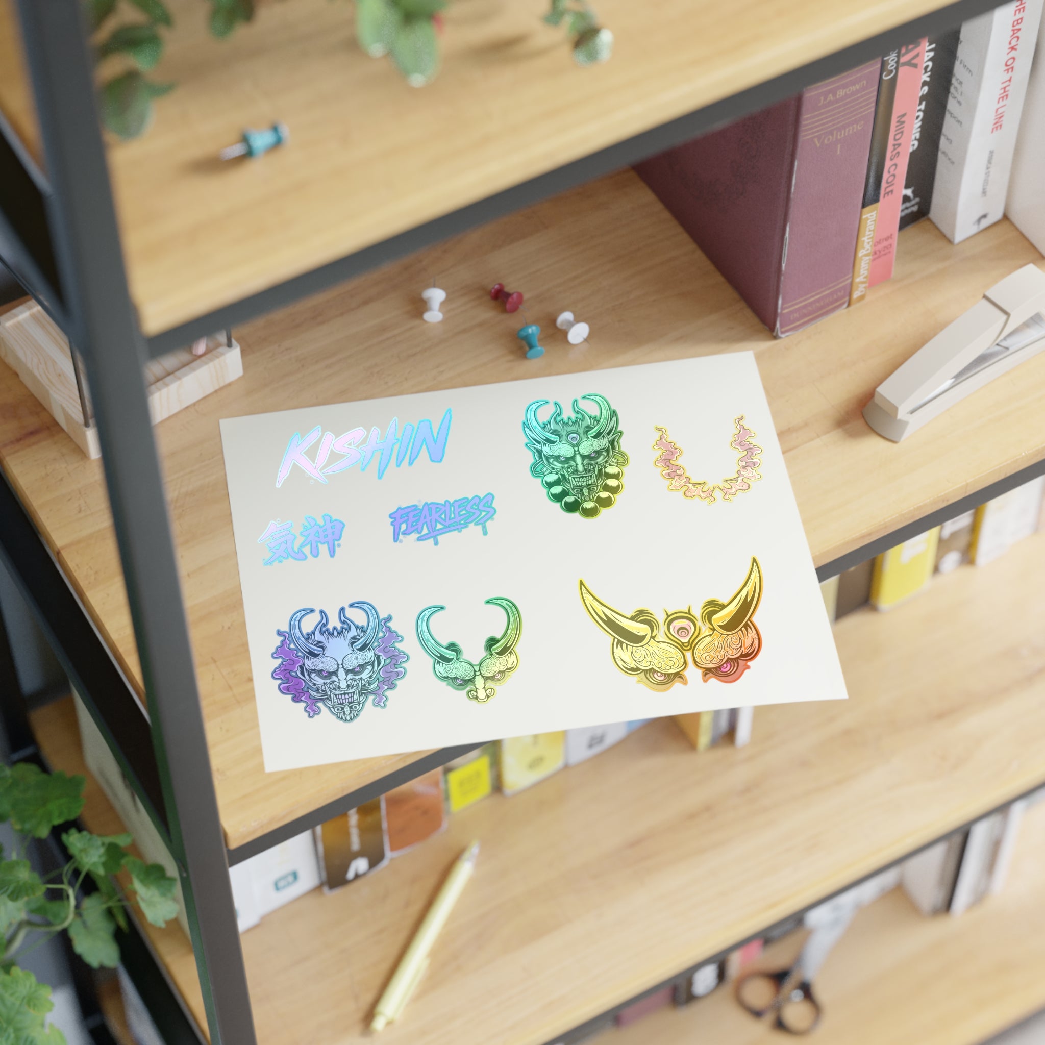 KISHIN Oni Sticker Sheet