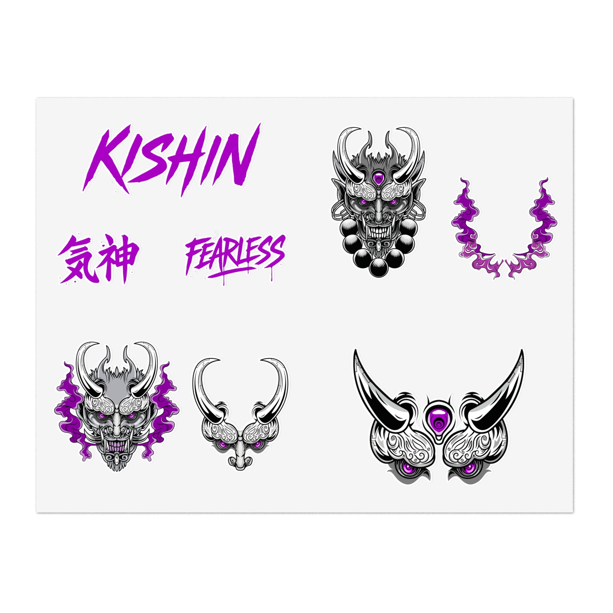 KISHIN Oni Sticker Sheet