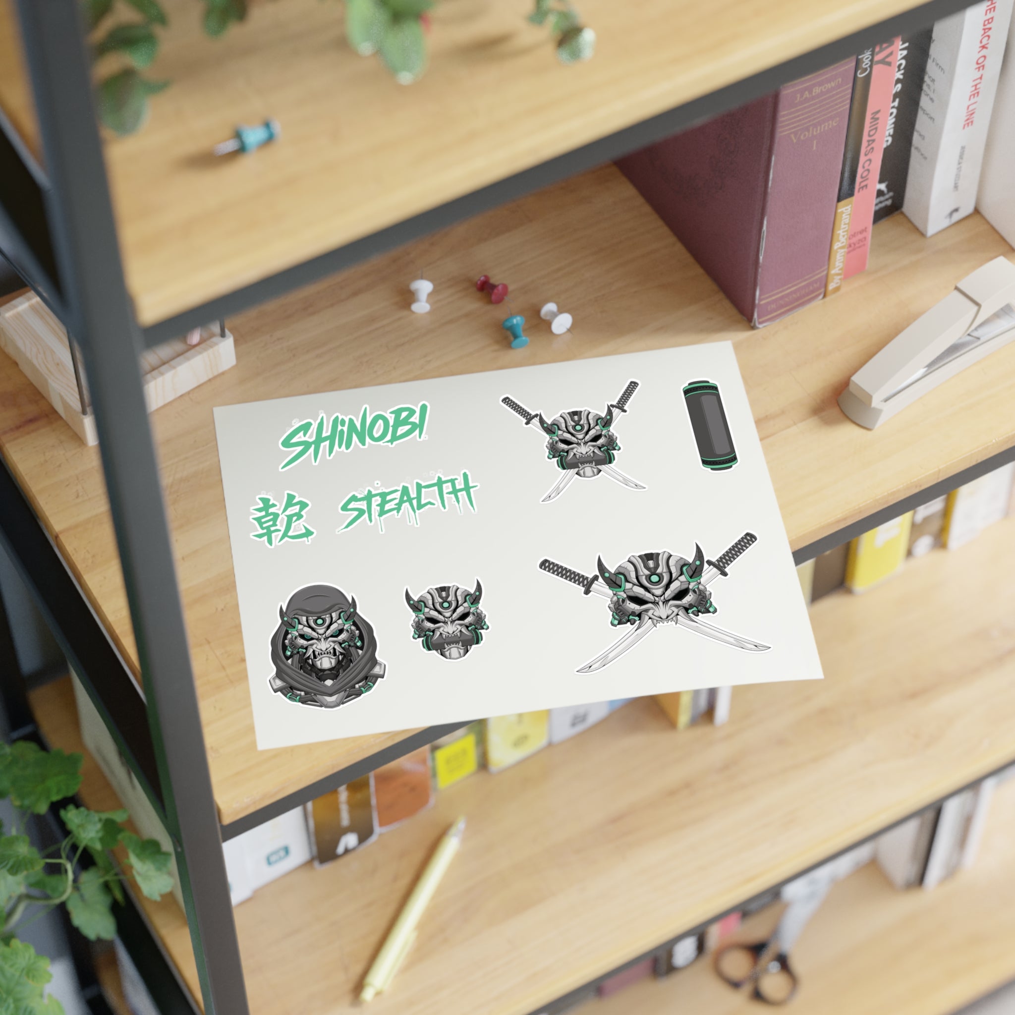 Shinobi Cyborg Ninja Sticker Set