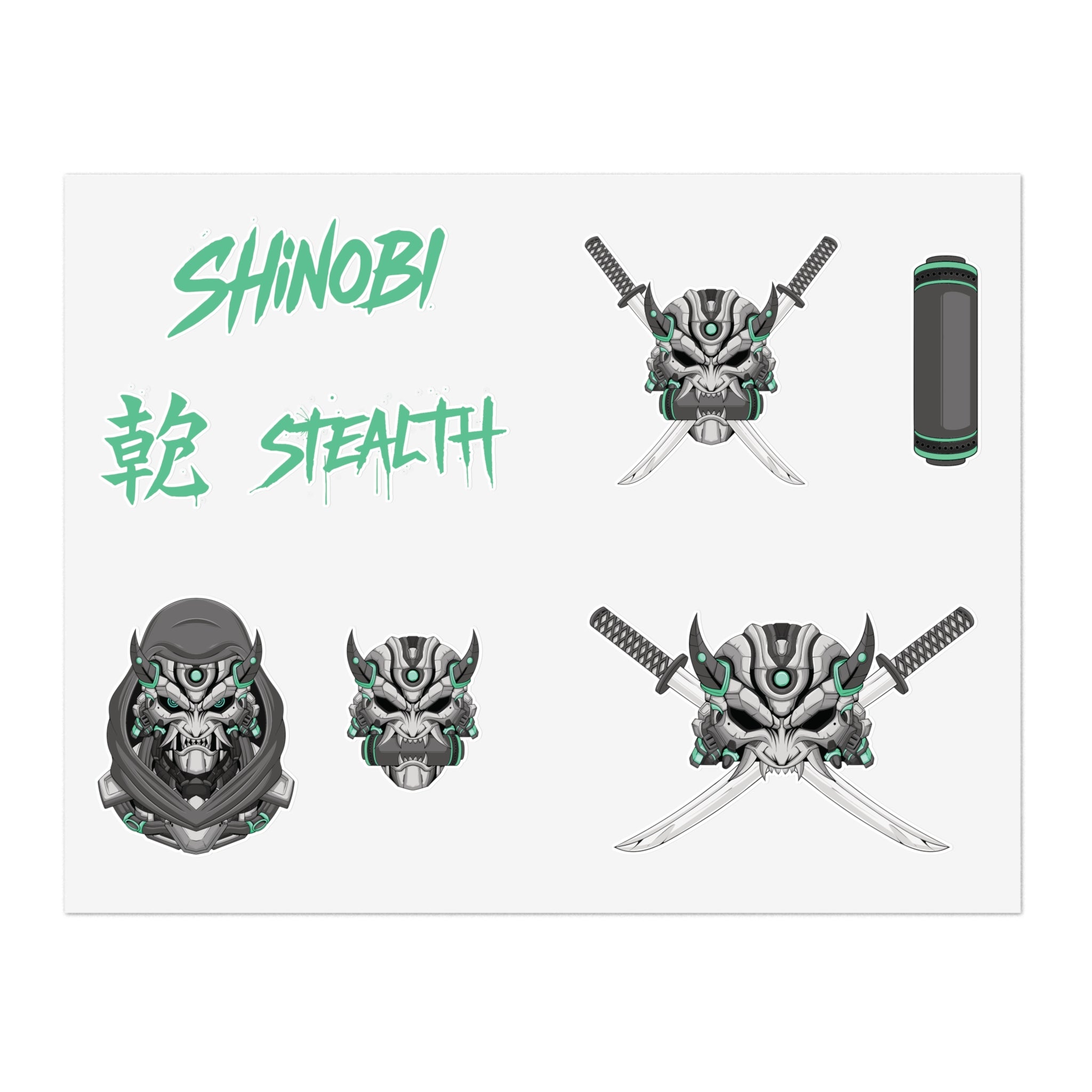 Shinobi Cyborg Ninja Sticker Set