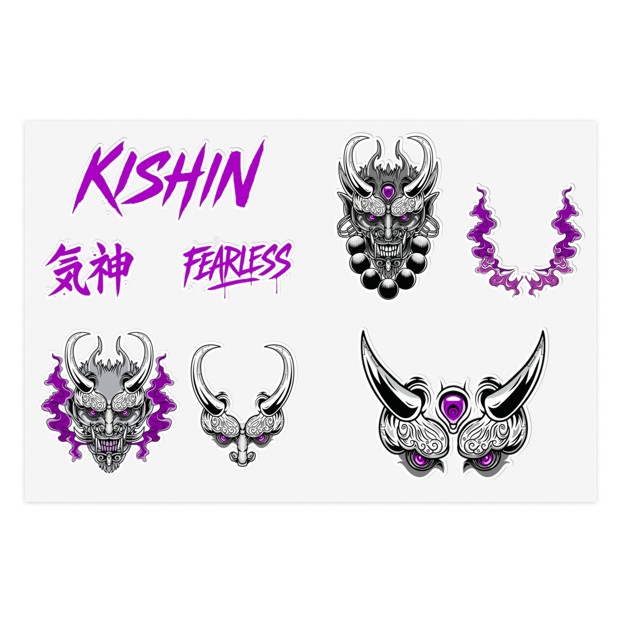 KISHIN Oni Sticker Sheet
